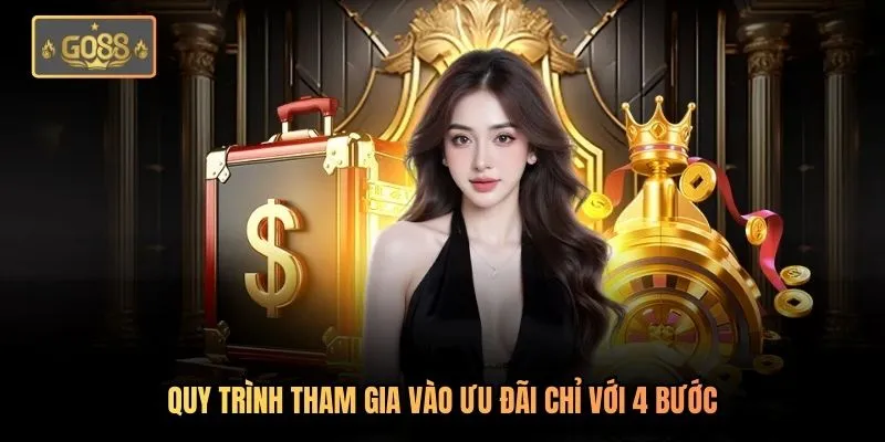 Quy trình tham gia vào ưu đãi chỉ với 4 bước